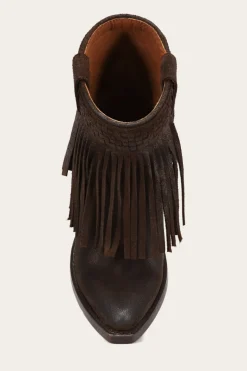 Clearance Frye Sacha Short Fringe Bootie