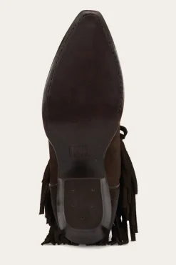 Clearance Frye Sacha Short Fringe Bootie