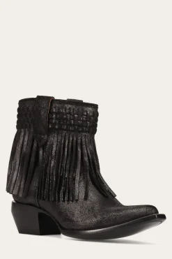 Clearance Frye Sacha Short Fringe Bootie