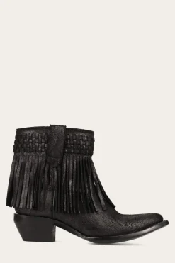 Clearance Frye Sacha Short Fringe Bootie