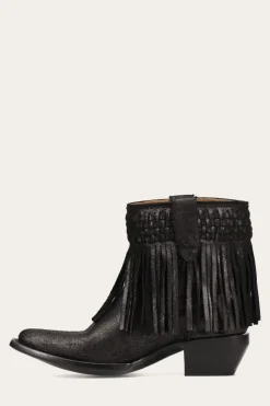 Clearance Frye Sacha Short Fringe Bootie