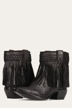 Clearance Frye Sacha Short Fringe Bootie
