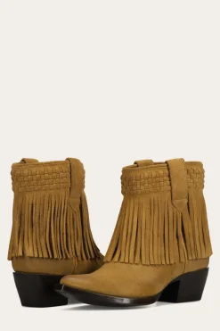 Clearance Frye Sacha Short Fringe Bootie