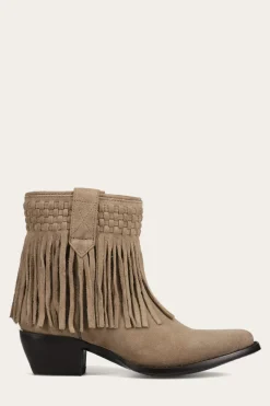 Clearance Frye Sacha Short Fringe Bootie