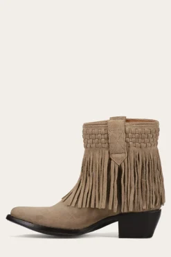 Clearance Frye Sacha Short Fringe Bootie