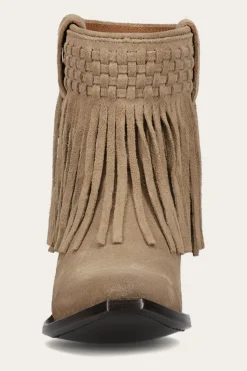 Clearance Frye Sacha Short Fringe Bootie