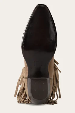 Clearance Frye Sacha Short Fringe Bootie