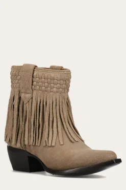 Clearance Frye Sacha Short Fringe Bootie