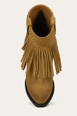 Clearance Frye Sacha Short Fringe Bootie