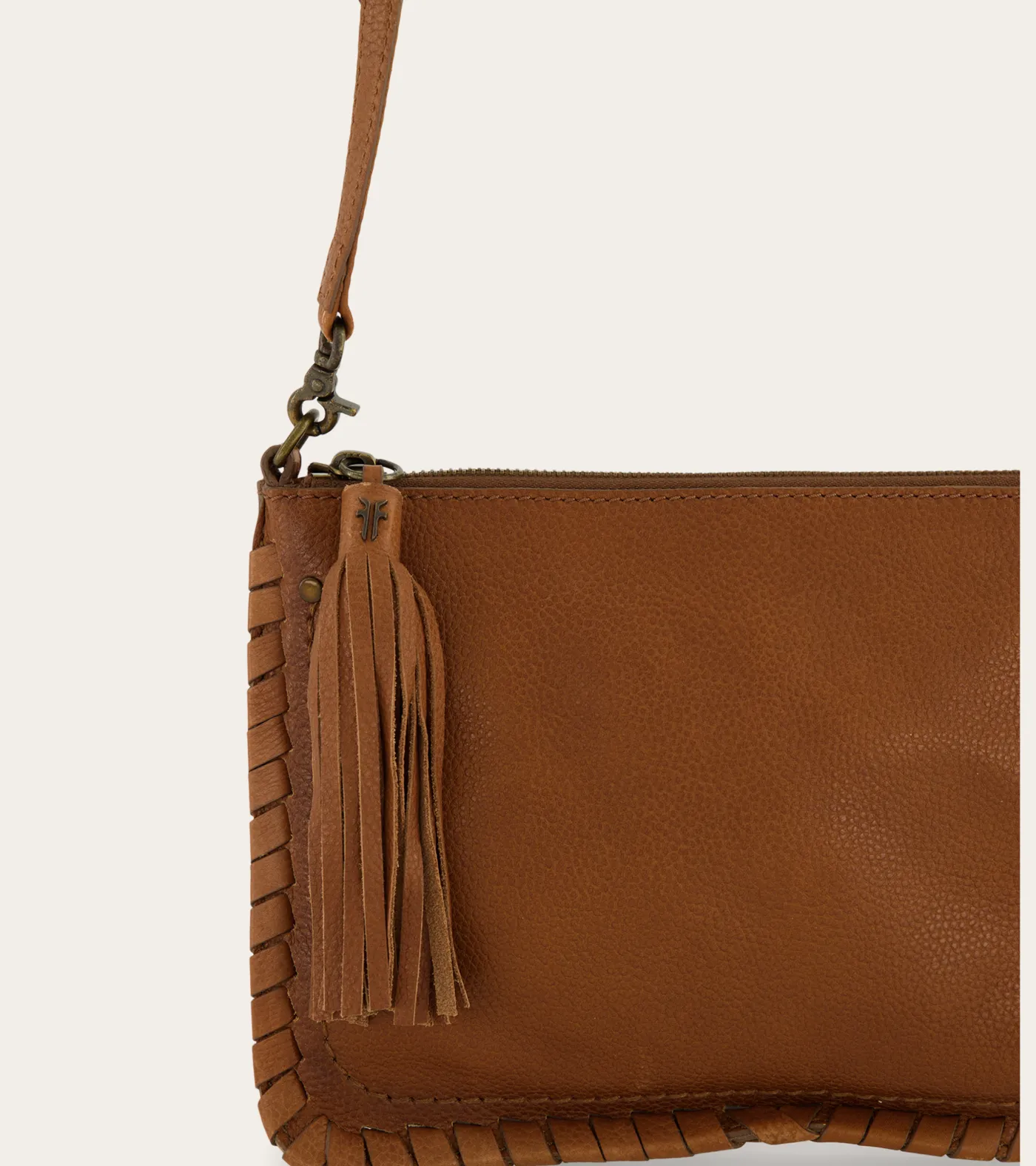 Online Frye Sloan Whipstitch Wristlet Pouch COGNAC