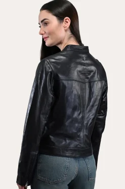 Shop Frye Tobacco Cafe Racer Jacket